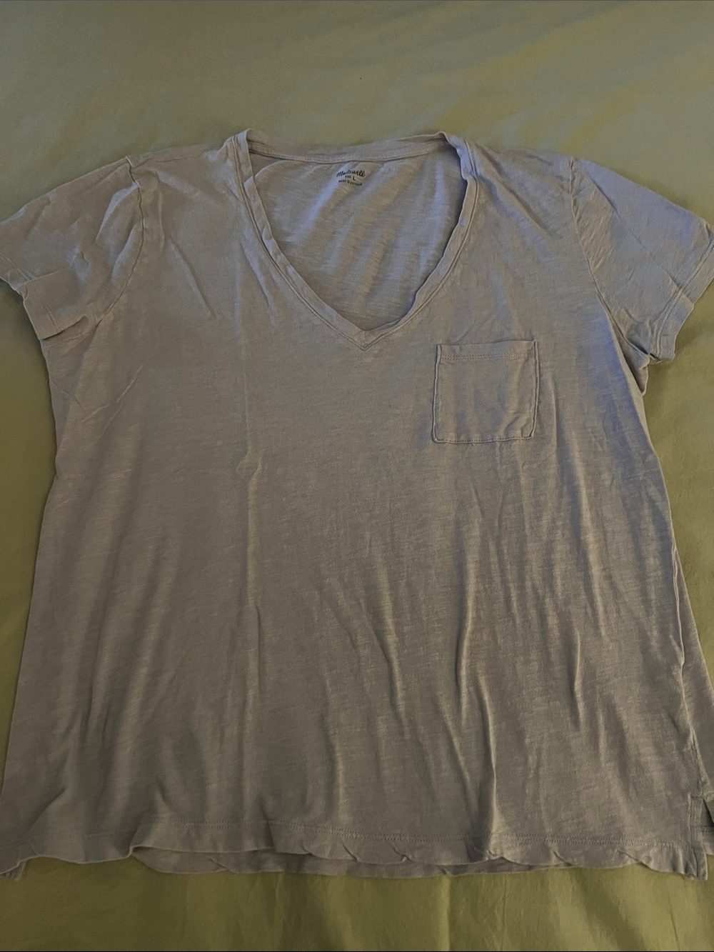 Madewell Light Lavender Relaxed Crewneck Tee
